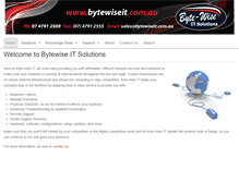 Tablet Screenshot of bytewiseit.com.au